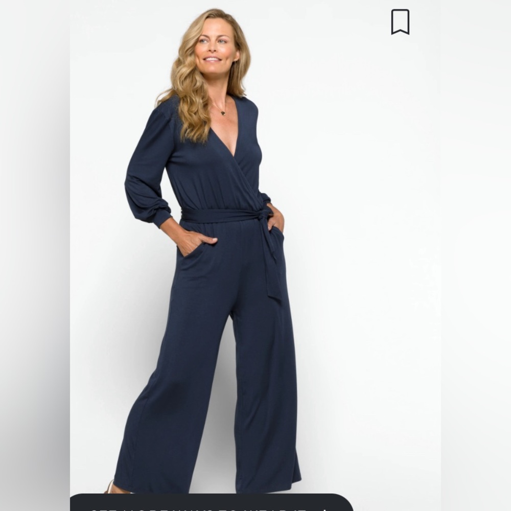 AMOUR VERT
Everley Knit Wrap Jumpsuit NWOT